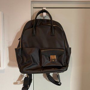 India Hicks Nylon and Leather Backpack